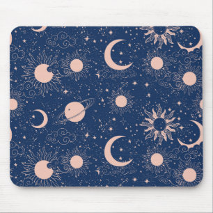 Mousepad Padrão Planetas e Estrelas