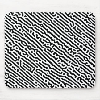 Mousepad Padrão preto e branco