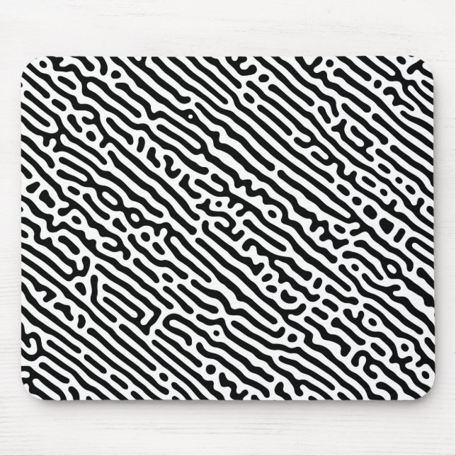 Mousepad Padrão preto e branco (Frente)