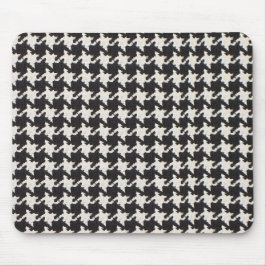 Mousepad Padrão Preto e Branco Xadrez Houndstooth