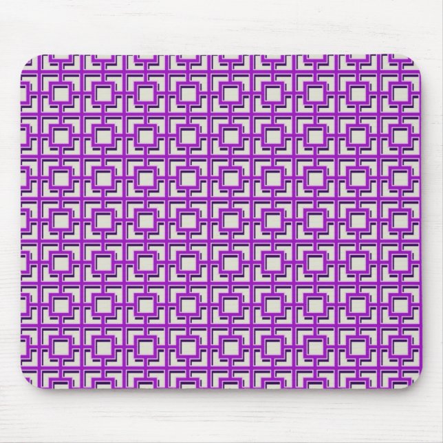 Mousepad Padrão Púrpura Quadrado (Frente)