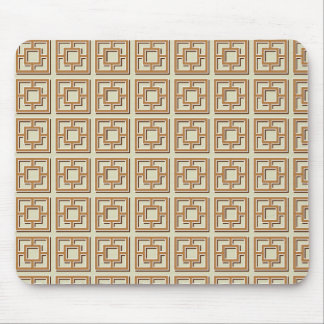 Mousepad Padrão Quadrado Castanho