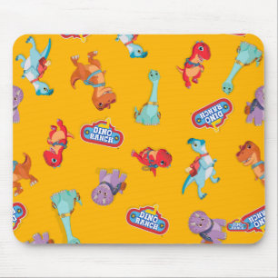 Mousepad Padrão Ranch Dino em Amarelo