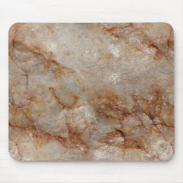 Mousepad Padrão Realístico de Pedra Marble Brown Faux (Frente)
