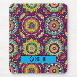 Mousepad Padrão Retro Mandala
