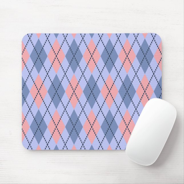 Mousepad Padrão rômbico retrô.  (Com mouse)