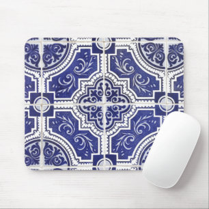 Mousepad Padrão Rustic Vintage - Azulejos Portugueses - Az