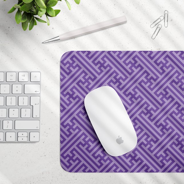 Mousepad Padrão Sayagata, japonês, roxo e rosa (Criador carregado)