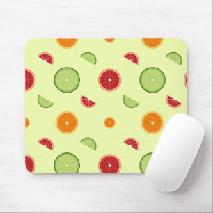 Mousepad Padrão Sem Costura de Fatias de Laranja