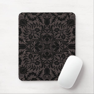 Mousepad Padrão Sem Costura de Videira Preto Carvão Wm Morr