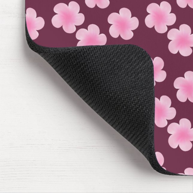 Mousepad Padrão sem costura do Flor Frangipani Rosa (Canto)