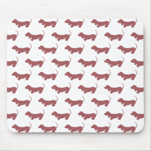 Mousepad Padrão Simples De Cão Cão Cão Cão Cachado Cão Cach