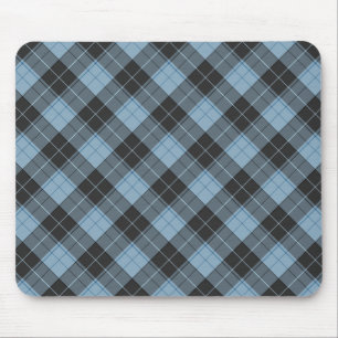 Mousepad Padrão simples de tartan em turquesa