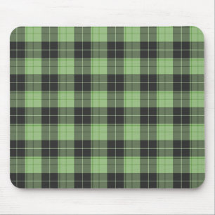 Mousepad Padrão simples de tartan em verde claro