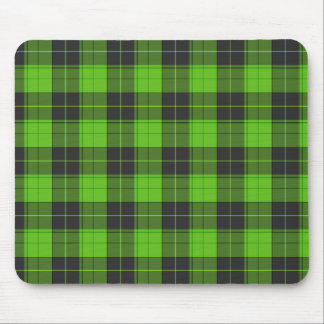 Mousepad Padrão simples de tartan em verde escuro