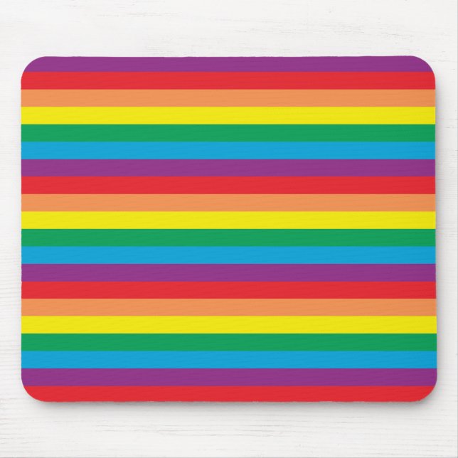 Mousepad Padrão Simplesmente Arco-Íris (Frente)