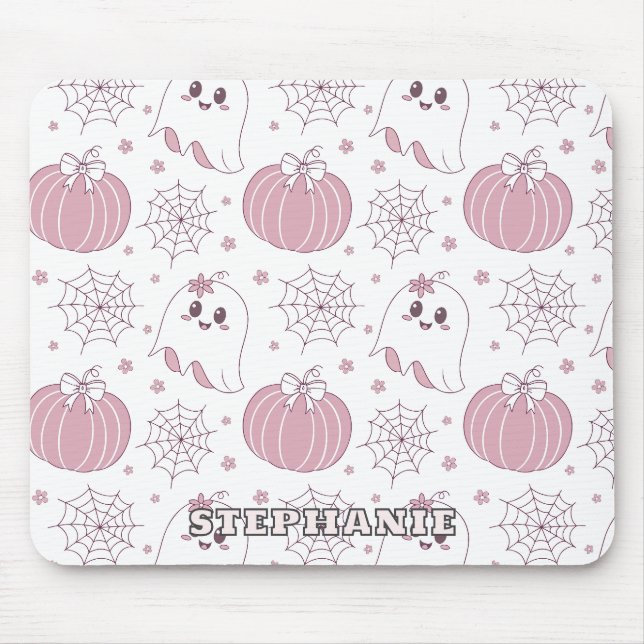 Mousepad Padrão Soft Goth Pastel de Halloween (Frente)
