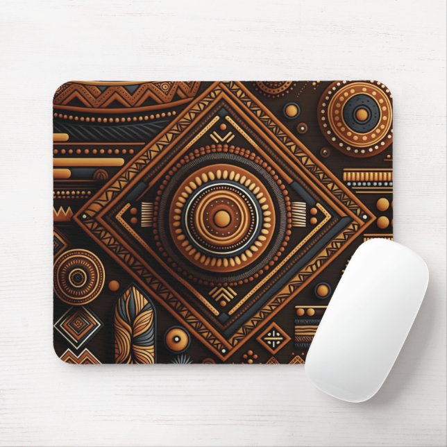 Mousepad Padrão tradicional africano. África étnica (Com mouse)
