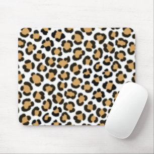 Mousepad Padrão Trendy Leopard Simulado de Efeito na Pele