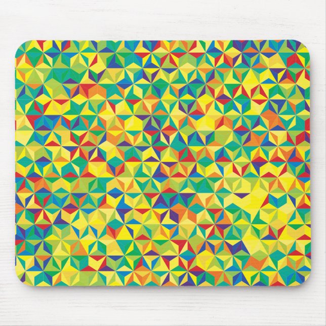 Mousepad Padrão Triangular Prismático (Frente)