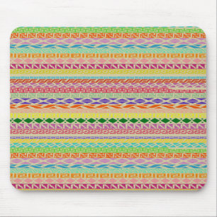 Mousepad Padrão Tribal Colorido