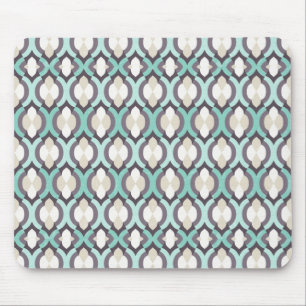 Mousepad Padrão Turquesa Marroquino