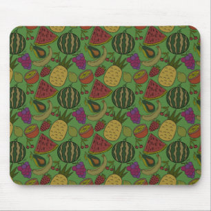 Mousepad padrão uniforme de fruta Padrão da superfície