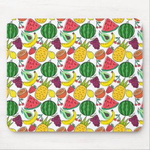 Mousepad padrão uniforme de fruta padrão da superfície