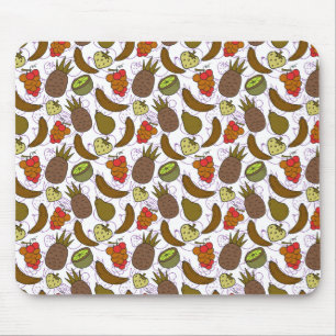 Mousepad padrão uniforme de fruta   Padrão da superfície