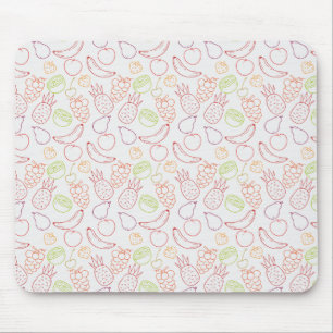 Mousepad padrão uniforme de fruta   Padrão da superfície da