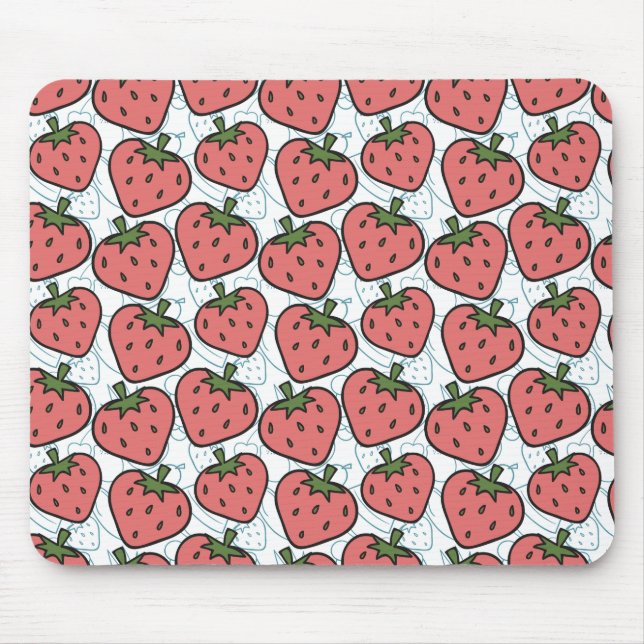 Mousepad padrão uniforme de fruta | Padrão da superfície da (Frente)