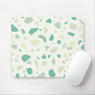 Mousepad Padrão verde do terrazzo