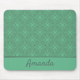 Mousepad Padrão verde menta personalizado