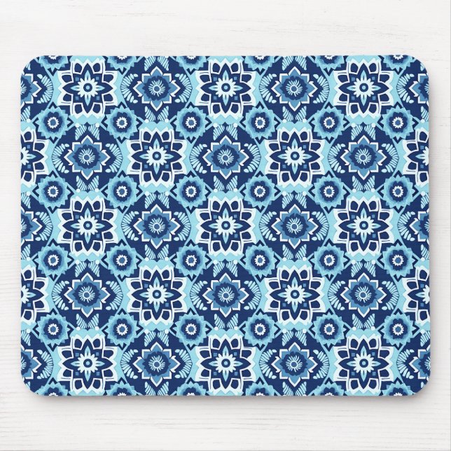 Mousepad Padrão Vibrant Boho Chic Mandala (Frente)