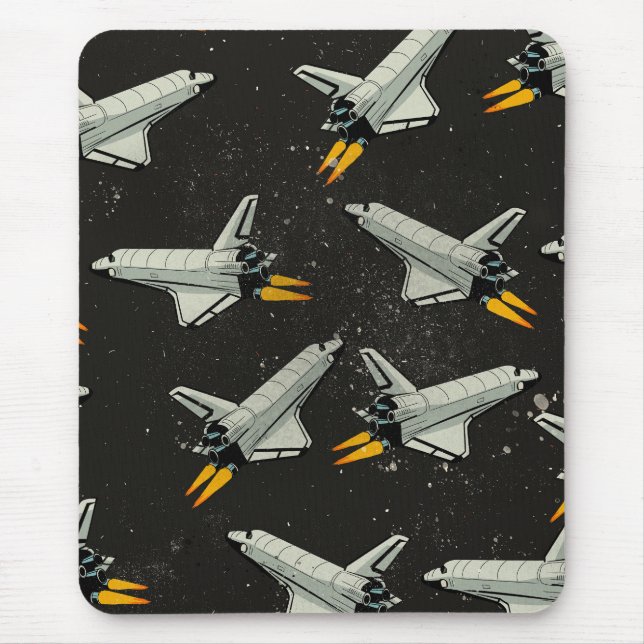 Mousepad padrão vintage do Ônibus Espacial (Frente)