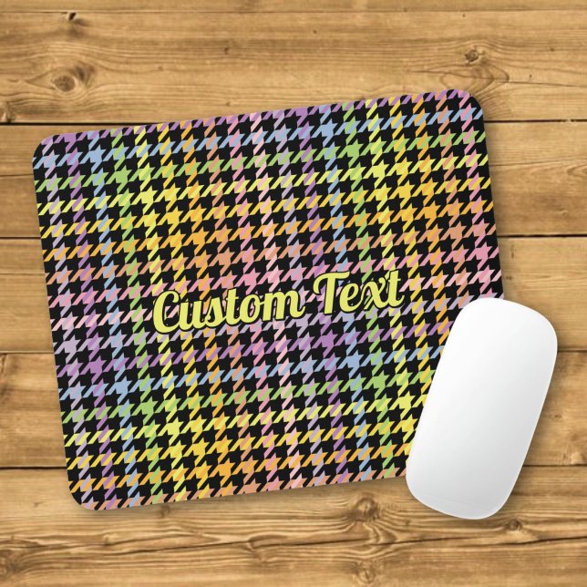 Mousepad Padrão Xadrez Arco-íris (Criador carregado)