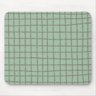 Mousepad Padrão Xadrez Azul e Cinza Moderno e Elegante