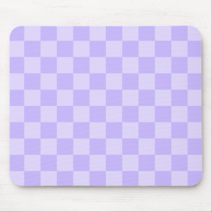 Mousepad Padrão Xadrez Lavanda Monocromático