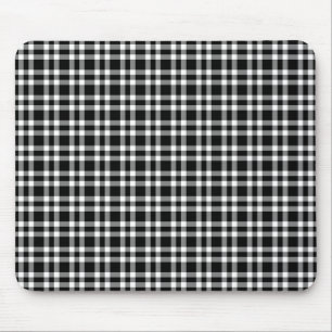 Mousepad Padrão Xadrez Preto Branco