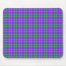Padrão Xadrez Verde Roxo