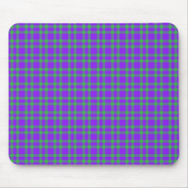 Mousepad Padrão Xadrez Verde Roxo