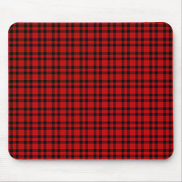 Mousepad Padrão Xadrez Vermelho Preto