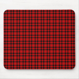 Mousepad Padrão Xadrez Vermelho Preto