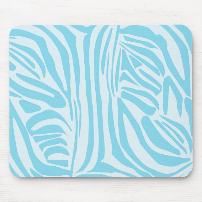 Mousepad Padrão Zebra Azul (Frente)