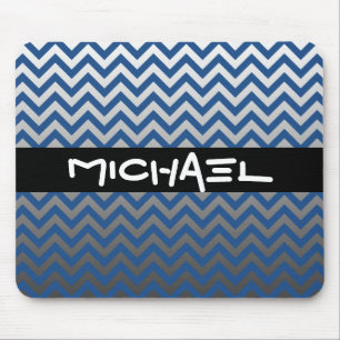 Mousepad Padrão ZIGZAG - gradientes de cinza + seu backgr.