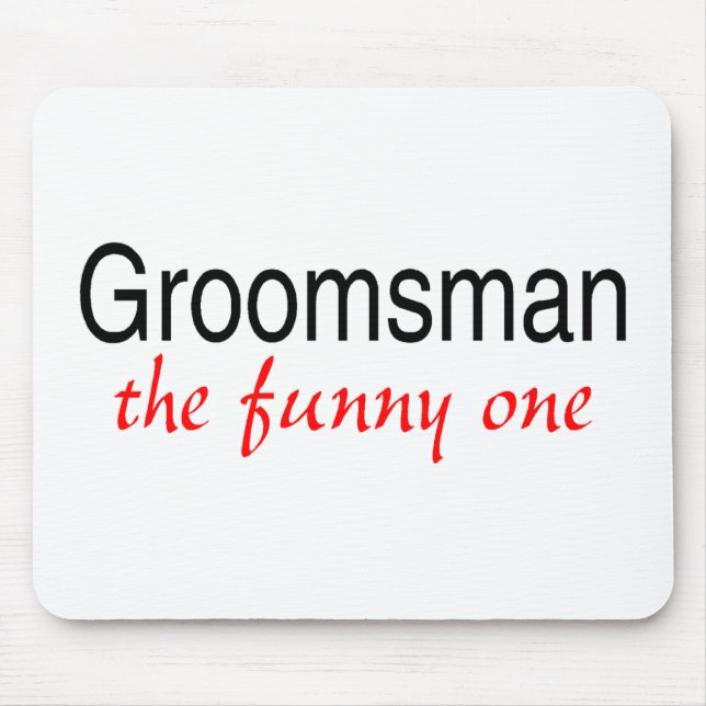 Mousepad Padrinho de casamento engraçado (Frente)