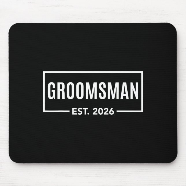 Mousepad Padrinho Est 2026 Casamento Despedida de Solteiro (Frente)