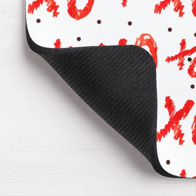 Mousepad Padrões De Abraços Vermelhos E Beijos (Canto)