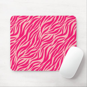 Mousepad Padrões de animais com risca rosa