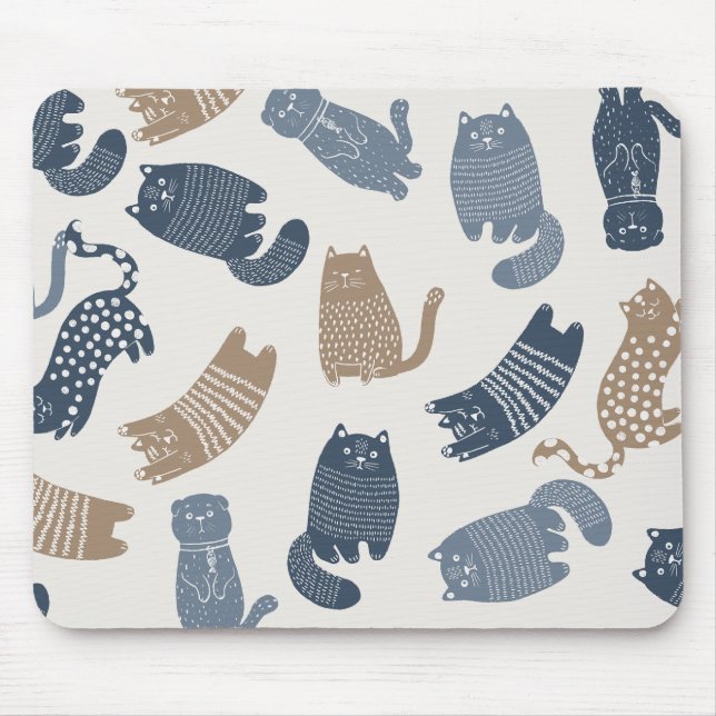 Mousepad Padrões de Cat bonito HP (Frente)